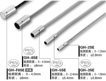 IP67g（JEM）的檢測頭品種繁多